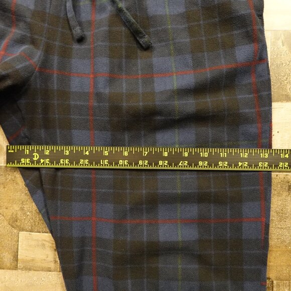 Nautica Plaid Fleece Pajama Pants Men’s Medium Blue Red Sleepwear - Picture 7 of 10